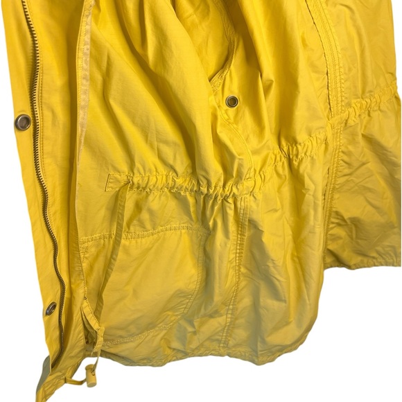 Eileen Fisher butter yellow zip and snap size large jacket with toggle cinching - Picture 10 of 14